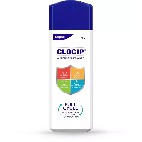 Clocip Anti-Fungal Dusting Powder | For Skin Infections & Itching